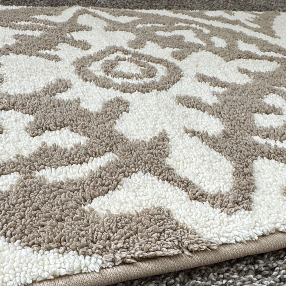 Set of Two Beige & Cream Rugs